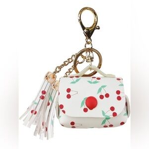 Mini Cherry Keychain/Coin Pouch